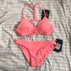 Pink Hurley surf bikini